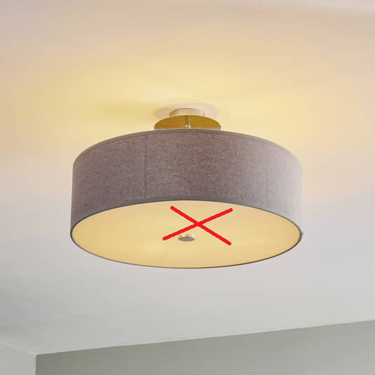 Nowodvorski-Lightning Deckenlampe Viviane Flurlampe Textilschirm SIEHE TEXT/FOTO