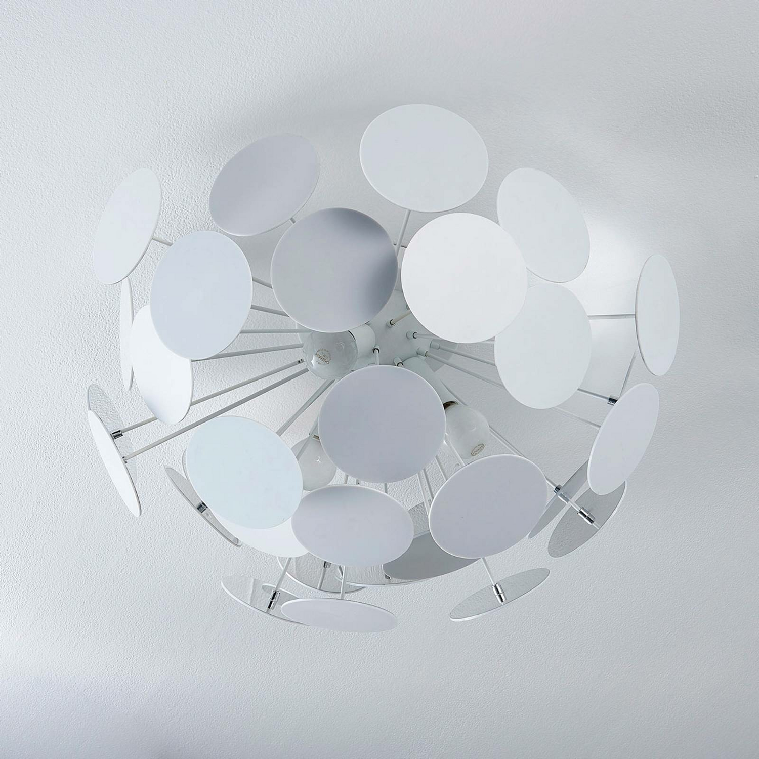 B-Ware Lindby Formvollendete Deckenlampe Kinan Hängeleuchte Lampe Leuchte Weiß194