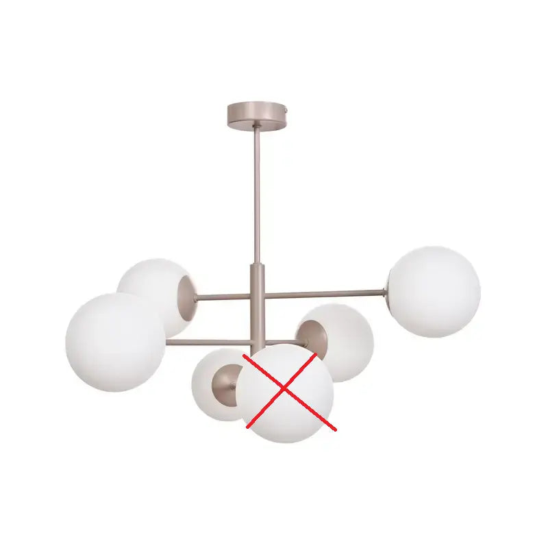 B-Ware Domiluce Hängeleuchte Pendelleuchte Aurora Glasleuchte E14 Beige Siehe Text/Foto - 5905563004159