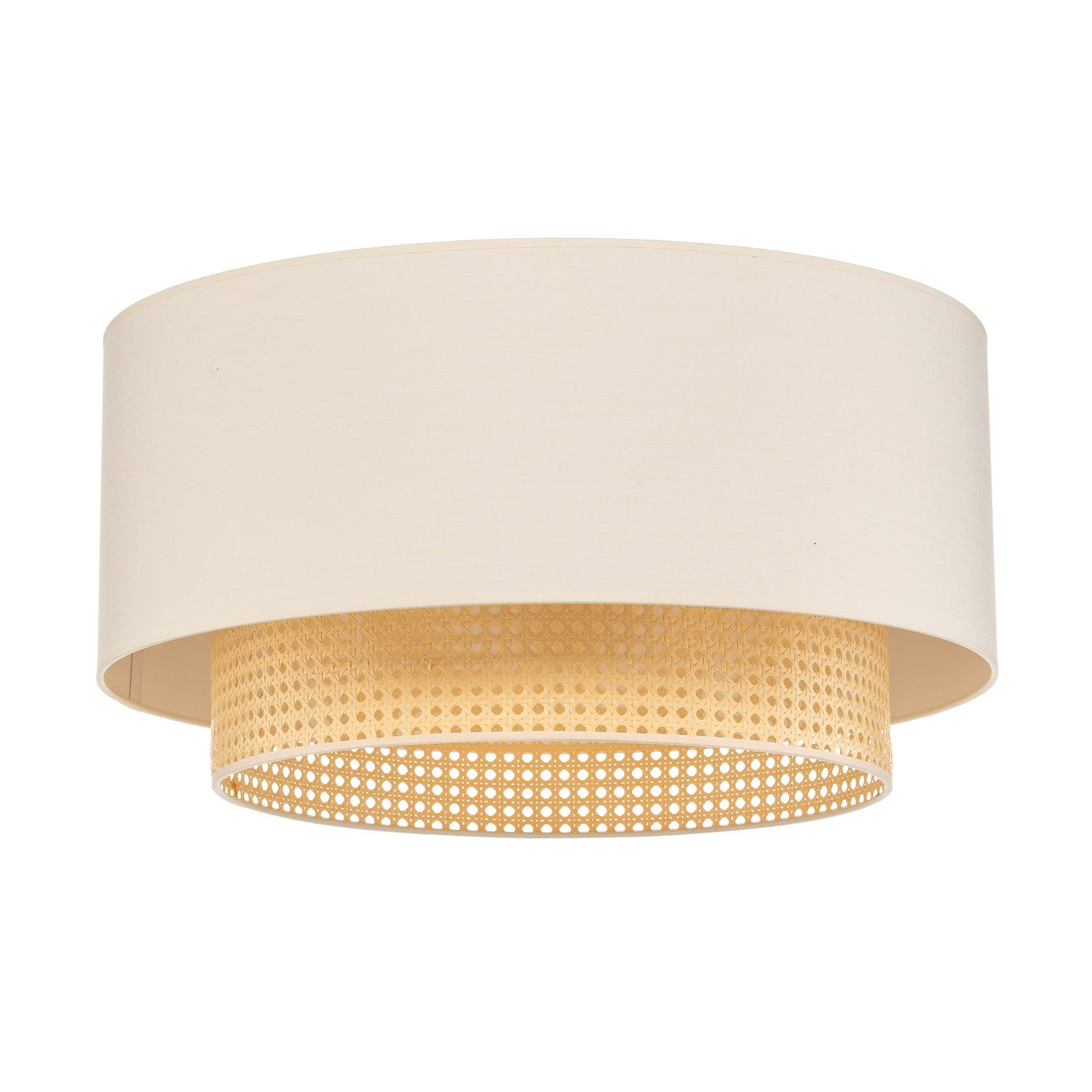 Duolla Deckenleuchte Hängelampe Boho Rattanlampe Creme Weiß 60cm Siehe Text/Foto B-Ware - 5903689189736