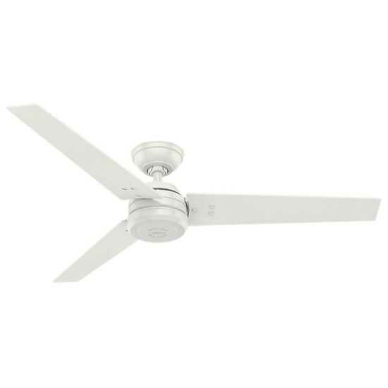 Hunter Protos Ventilator Deckenventilator Lüfter Weiß/Hell Gestreift Wohnzimmer B-Ware