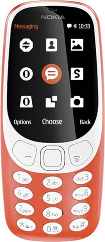 Nokia 3310 Dual-SIM´Handy Telefon Kult-Handy 2-MP-Kamera MP3-Player Rot MP3