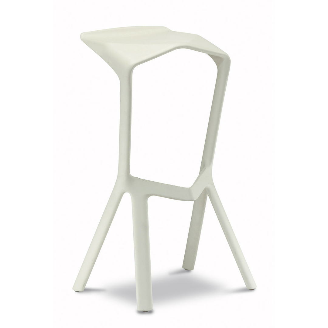 Plank Miura Stool Barhocker Hocker Sitzhocker Barstuhl Stuhl Essstuhl Weiß B-Ware