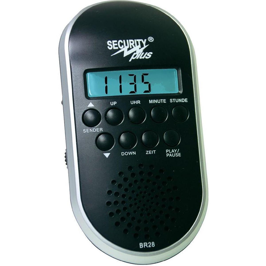 Security Plus BR28 Fahrradradio Fahrrad-Radio Radio Musik MP3 USB Schwarz Silber