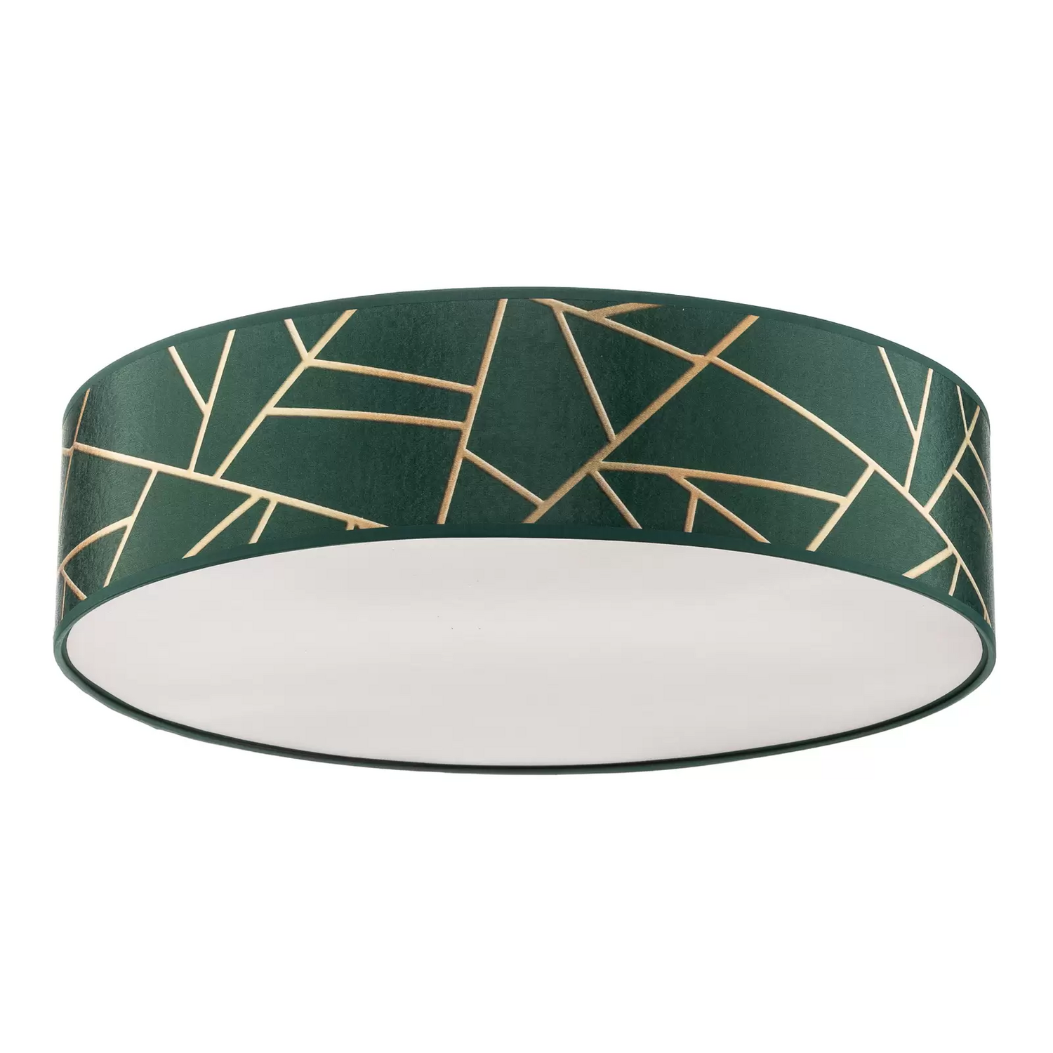 B-Ware Deckenleuchte Zulu Deckenlampe Deckenlicht Leuchte Lampe Licht Grün Gold Rund