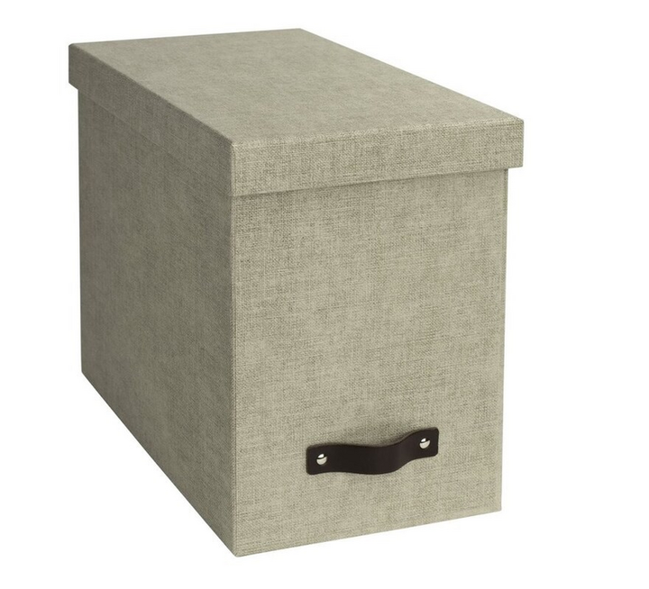 Bisgo BOX JOHAN Leinen Box Aufbewahrungsbox Ablagebox Ordnungsbox Dekorationsbox