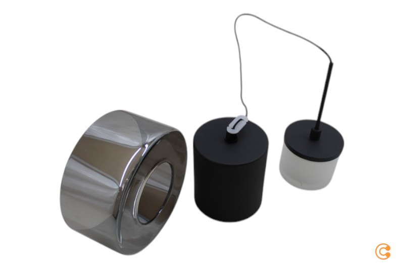 Paul Neuhaus Led Pendelleuchte Hängeleuchte Rika Schwarz Glas Dimmbar 15 Cm Led B-Ware - 4012248383063