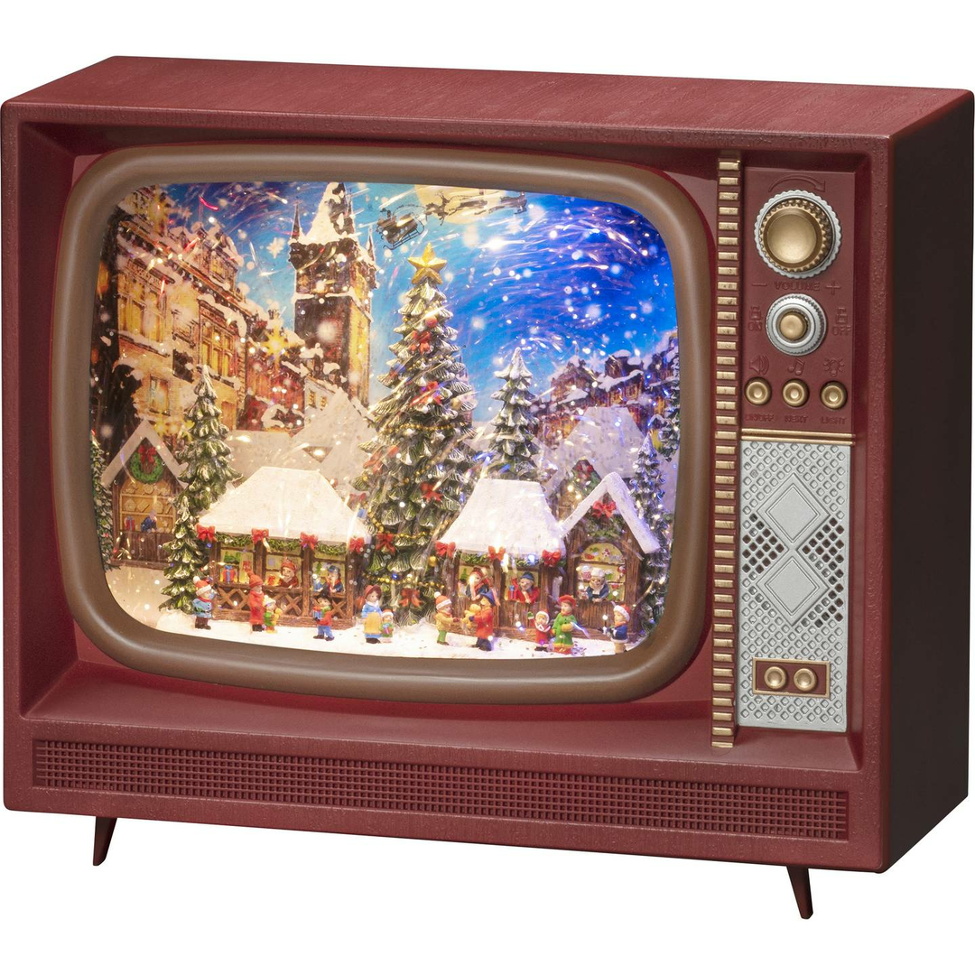 Konstsmide LED-Szenerie Fernseher Warmweiß LED Mehrfarbig Weihnachtsdekoration