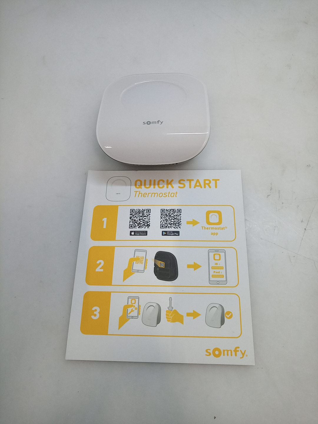 Somfy 2401498 Funk-Raumthermostat-Set 1 Funkthermostat Raumthermostat Temperatur