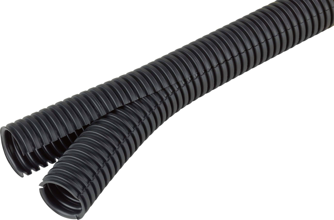 Fränkische Rohrwerke Co-flex PP 14 sw Wellrohr verschließbar Schwarz 12.5mm 50 m