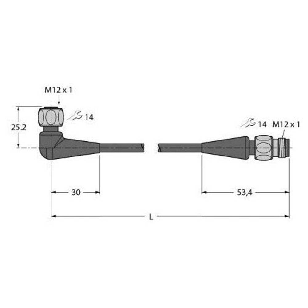 Turck 6934471 Sensor-/Aktor-Steckverbinder konfektioniert 5 m Polzahl 3 Stecker