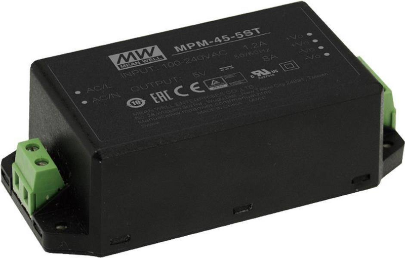 Mean Well MPM-45-5ST Schaltnetzteil 5 V/DC 8 A 40 W Netzteil Netzadapter Adapter