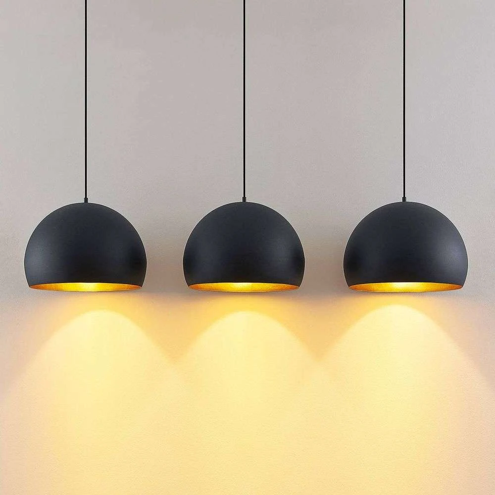 Lindby Tarjei Pendelleuchte Hängeleuchte Deckenlampe Leuchte 146cm Schwarz G912 B-Ware - 4251911703320