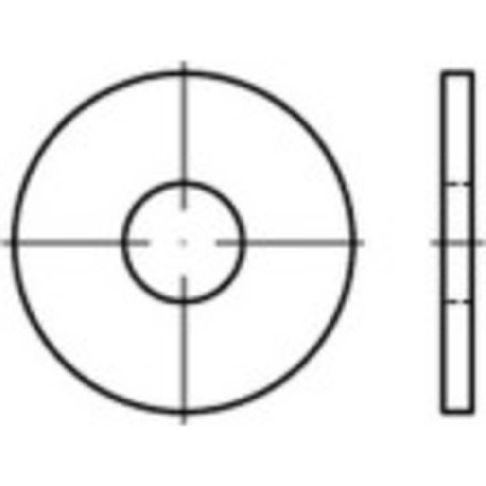 TOOLCRAFT Unterlegscheibe 6.4mm 18mm Stahl feuerverzinkt Scheibe Montagematerial