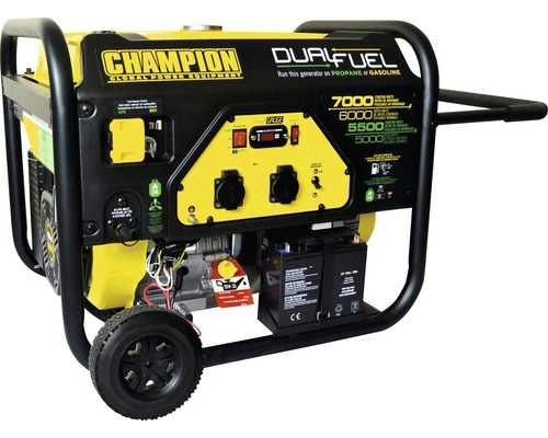 Champion Stromerzeuger CPG7500E2 Generator Dual-Fuel Benzin & Gas 7000W 2x 230V