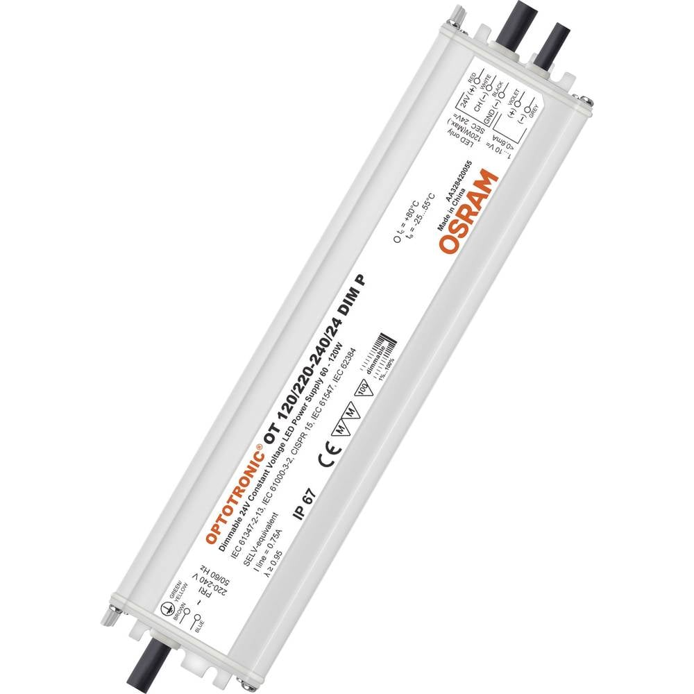 OSRAM OT 120/220-240/24 DIM P 10X1 LED-Trafo Konstantspannung 120 W 24 V/DC