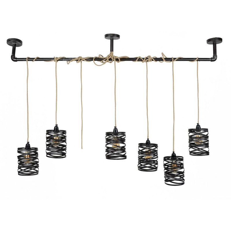 B-Ware Rubjerg Hängeleuchte Wohnzimmerlampe Lampe 7 Spiralschirmen SIEHE TEXT/FOTO