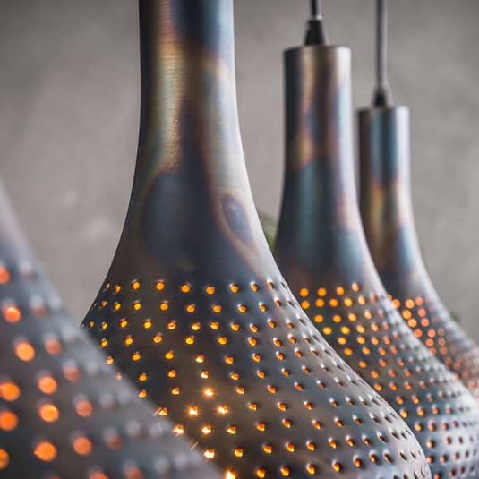 B-Ware Emob Hängeleuchte Bombur Hängelampe Pendelleuchte Pendellampe Lampe Vierflammig