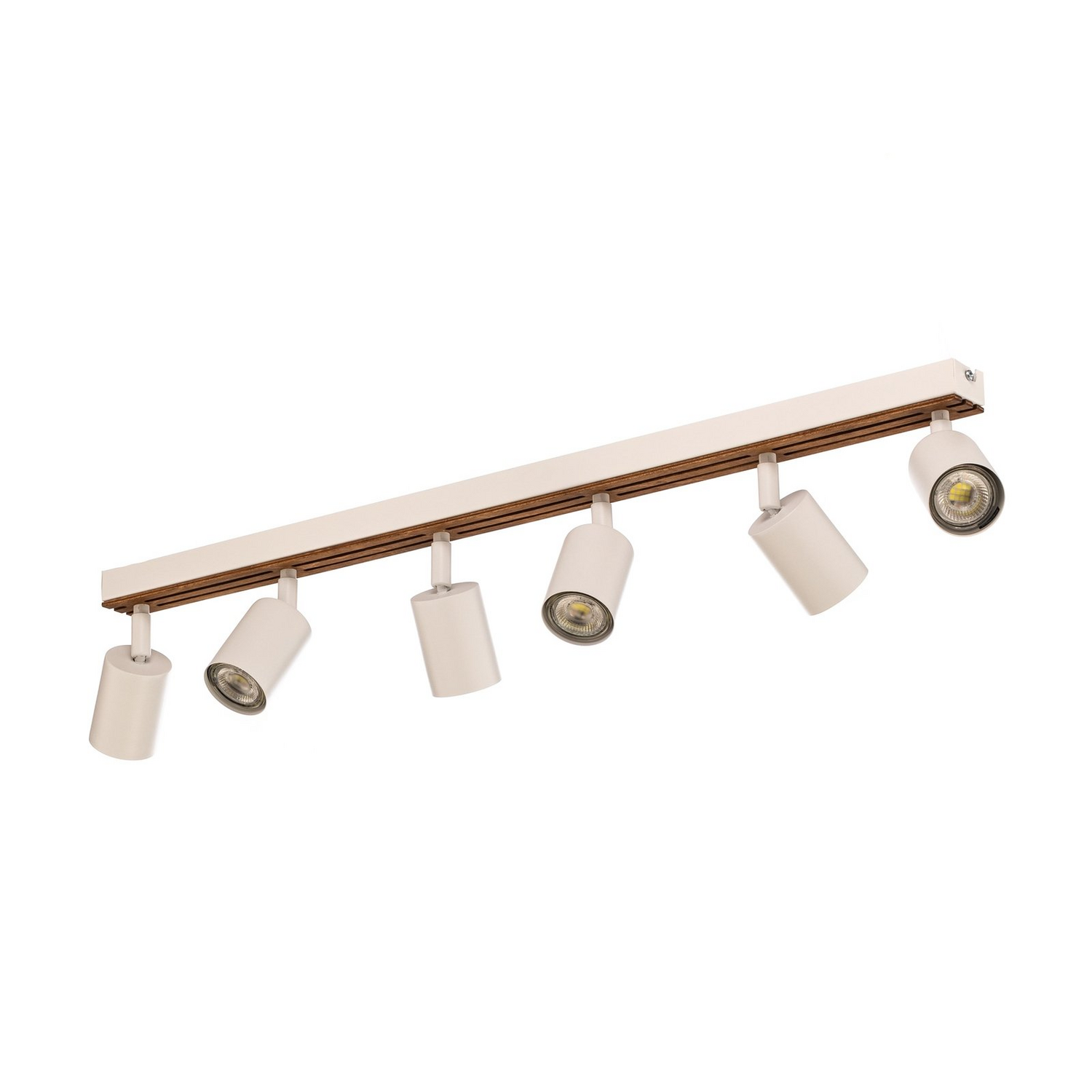 B-Ware Envostar Deckenspot Lampe Leuchte Tino Sechsflammig Weiß Holz