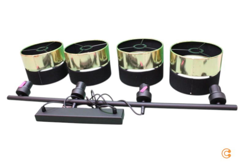 Euluna Hängeleuchte Hilton Schwarz Gold 4 Fl. Hängeleuchte Lampe Siehe Text/Foto B-Ware - 11803561086852