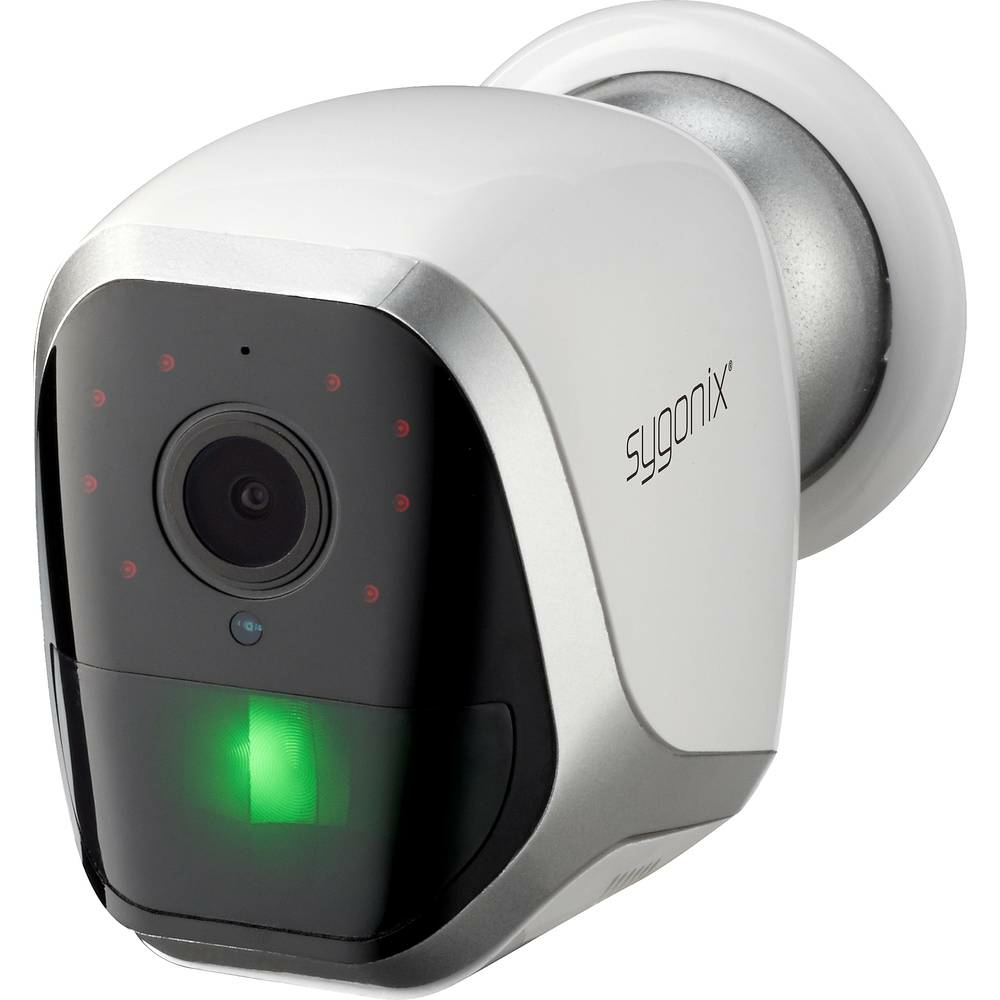 Sygonix SY-4452324 WLAN IP Überwachungskamera Kamera 1920 x 1080 Pixel Weiß