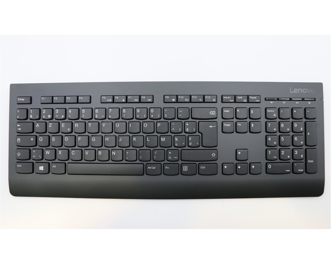 Lenovo Professional Funk Tastatur Belgisch AZERTY Keyboard Funktastatur Schwarz