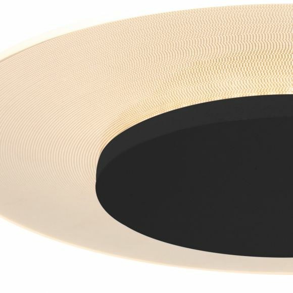 Steinhauer Lido Deckenlampe Deckenlampe Lampe Leuchte schwarz weiß Kunststoff