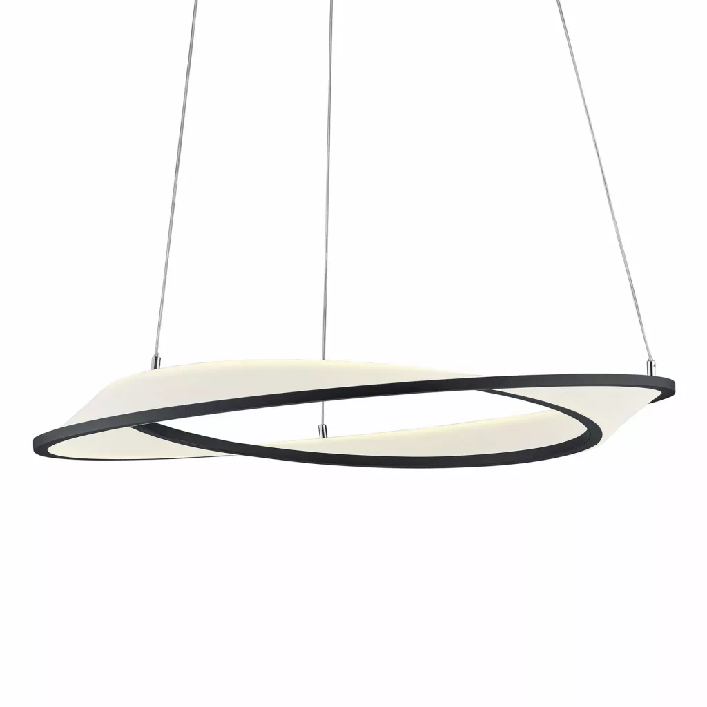Pending Pendelleuchte Lampe Hängelampe 60 Cm Schwarz Led Leuchte B-Ware