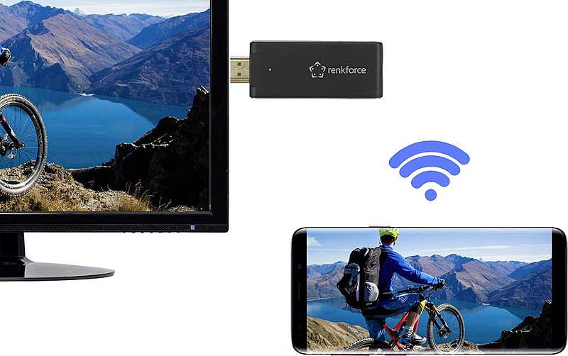 Renkforce Renk Cast 3 Hdmi Streaming Stick Air Play Miracast Dlna Externe Ante330 B-Ware