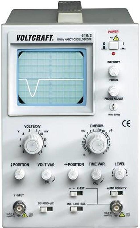 Voltcraft Analog Oszilloskop Ao610 10 M Hz 1 Kanal Einstellbarer Focus Oszilloskop B-Ware