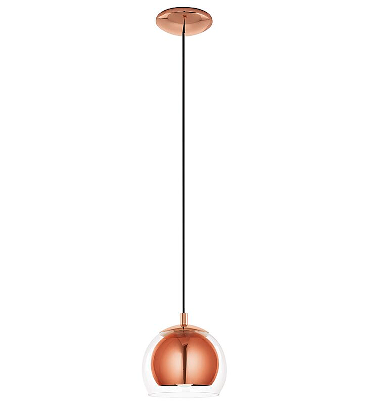 Zipcode Design Kuppel Pendelleuchte Kupfer Saylor Pendelleuchte Deckenlampe Glas B-Ware - 9002759945893