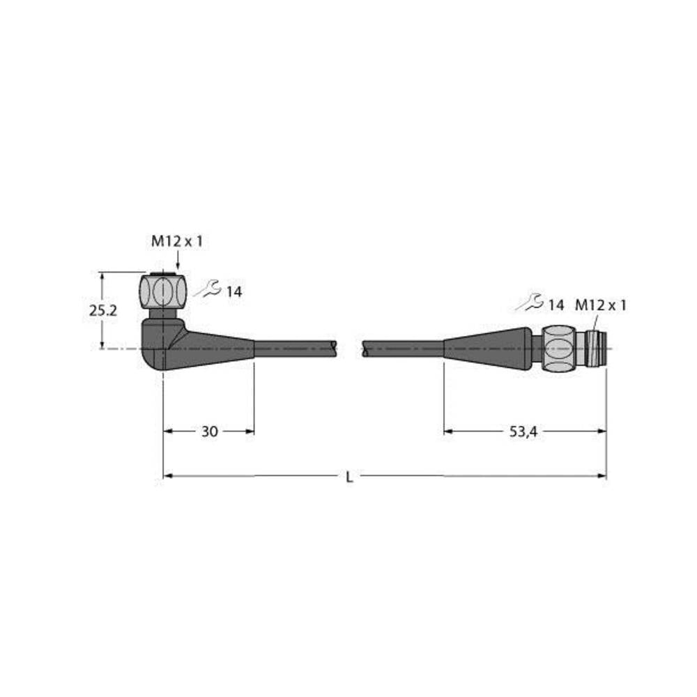 Turck 6933520 Sensor /Aktor Anschlussleitung Polzahl 4 Industriesteckverbinder B-Ware - 4047101335965