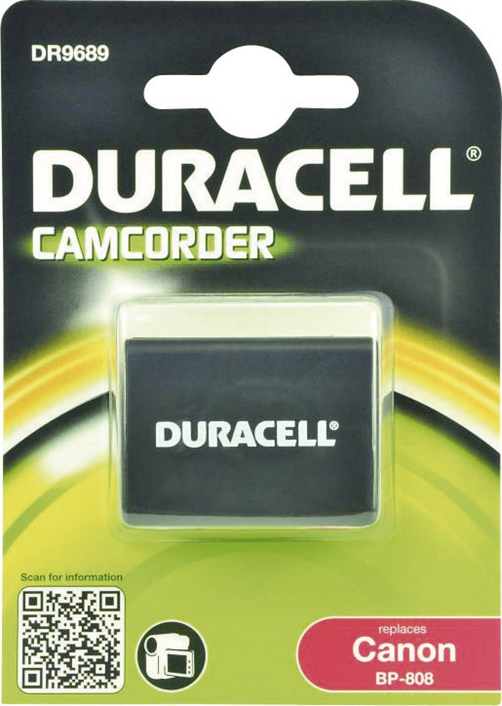 Duracell BP-808 Kamera-Akku ersetzt Original-Akku Batterie Kamera 7.4 V 850 mAh