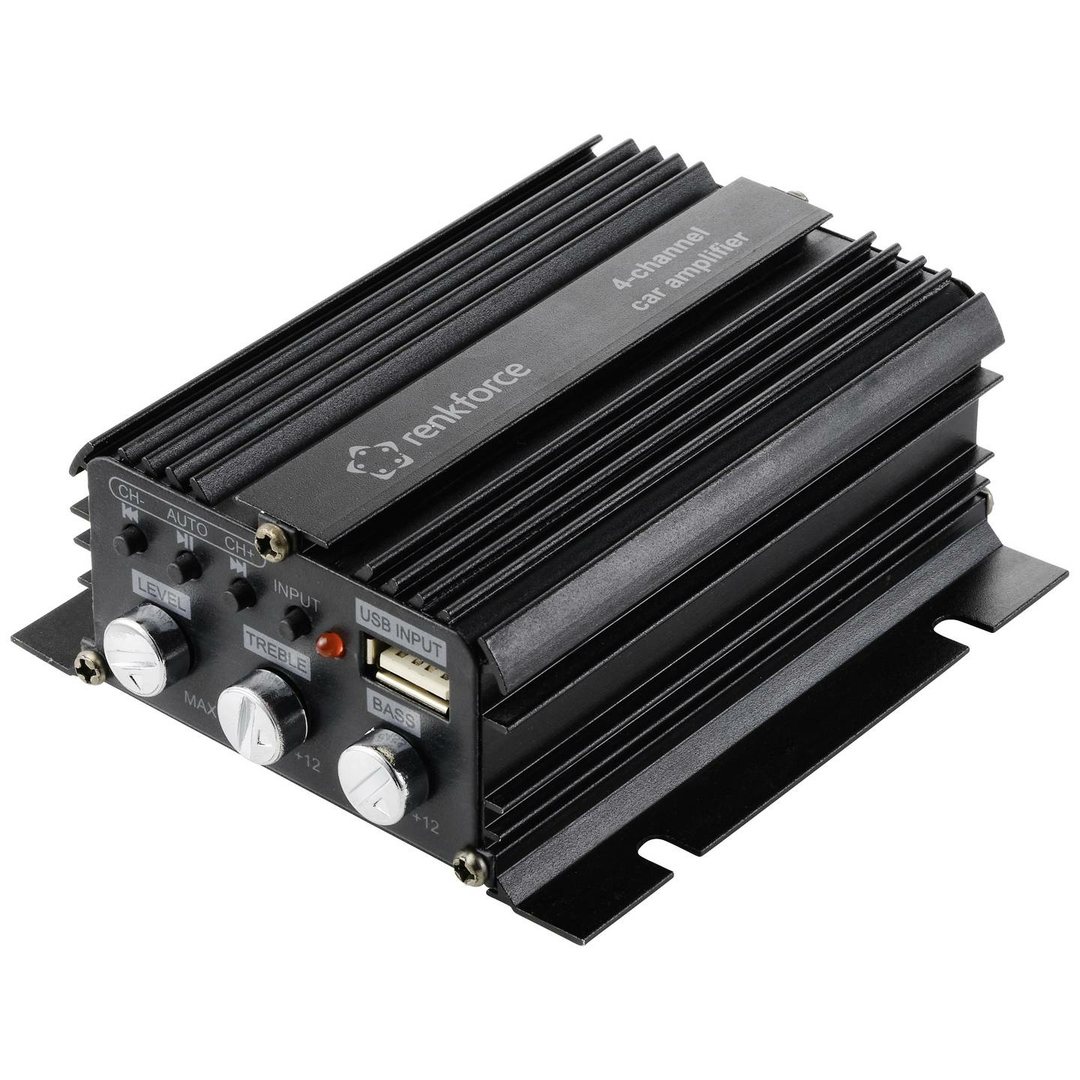 Renkforce Rf Cmp 204 4 Kanal Endstufe 200 W Bluetooth /Usb Audiowiedergabe 795 B-Ware