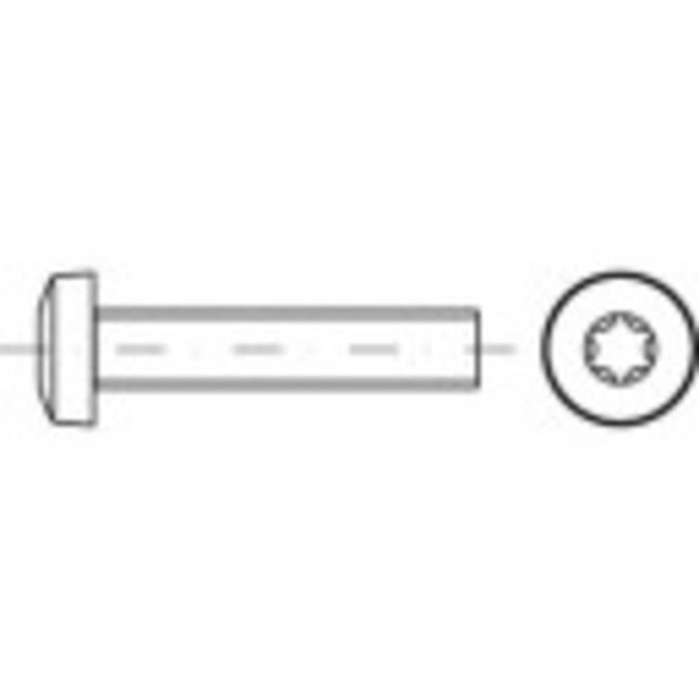 TOOLCRAFT Linsenschrauben Schraube M2 16mm T-Profil DIN7985 Edelstahl A2 1000 St