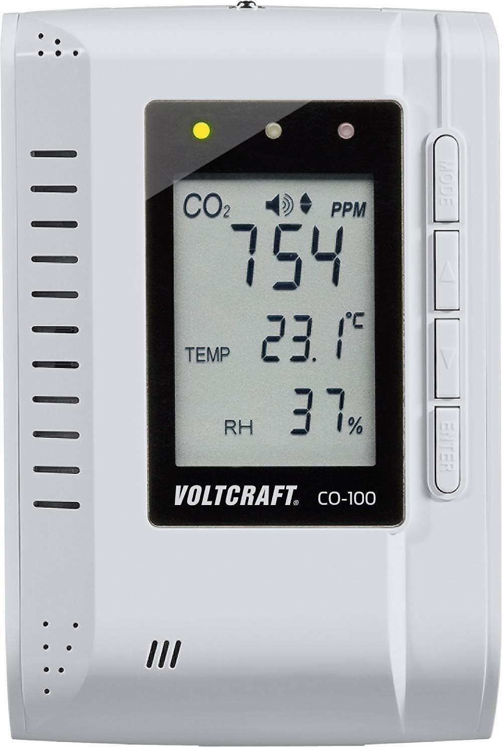 Voltcraft CO-100 Kohlendioxid Messgerät 0 - 3000 ppm Datenloggerfunktion