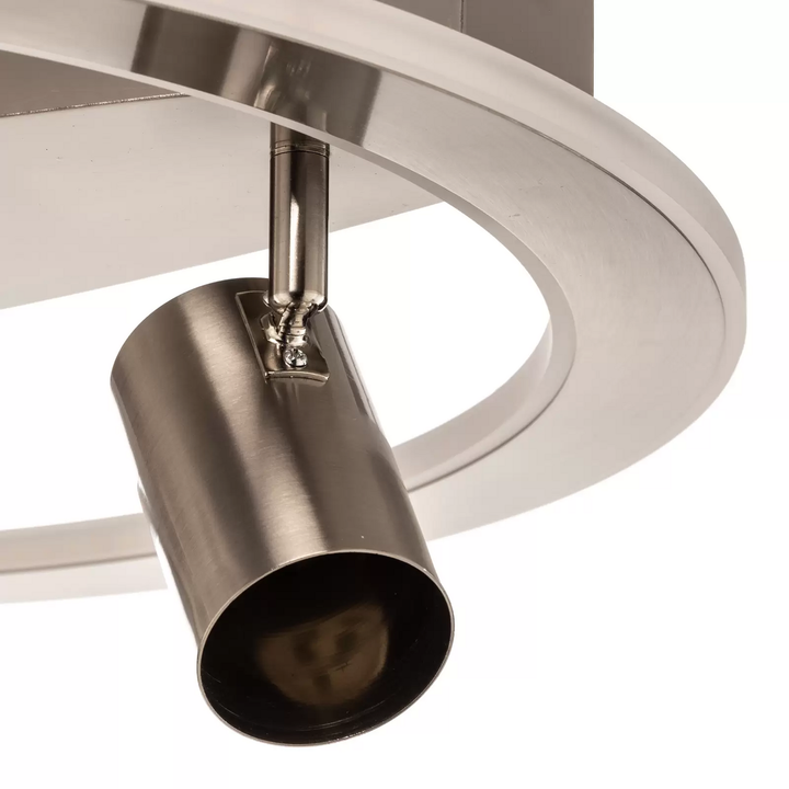 Deckenlampe LED Deckenleuchte Lampe 4-flammig nickel Lindby Berisha warmweiß