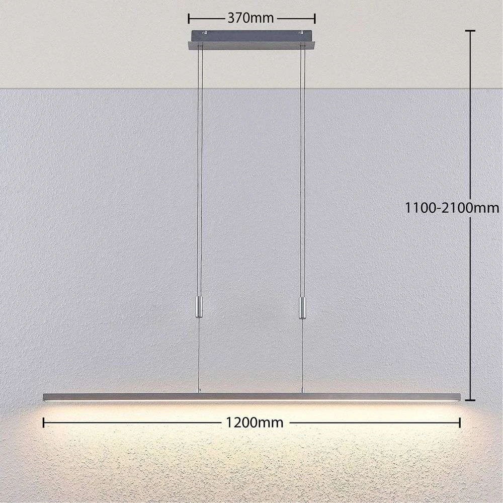B-Ware Lucande Myron Led Hängeleuchte Pendelleuchte Deckenlampe Lampe Alu Touchdim35