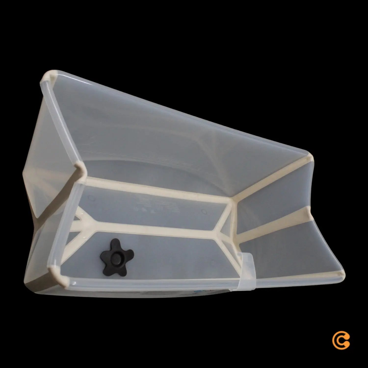 B-Ware Stokke Flexi Bath Transparent Sandy Beige Babywanne Badewanne Mit Stöpsel