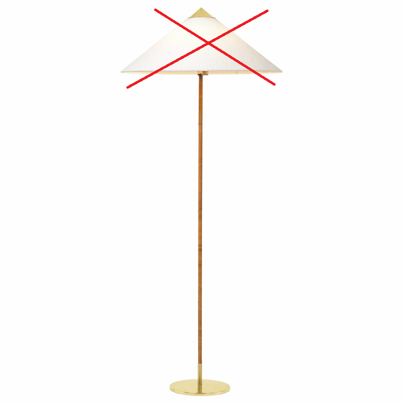 Gubi 9602 Stehleuchte Canvas Standleuchte Stehlampe E27 Lampe Siehe Text/Foto B-Ware