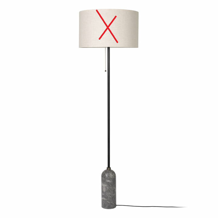 Gubi Gravity Stehleuchte Canvas Stehlampe Wohnzimmer Lampe Siehe Text/Foto B-Ware