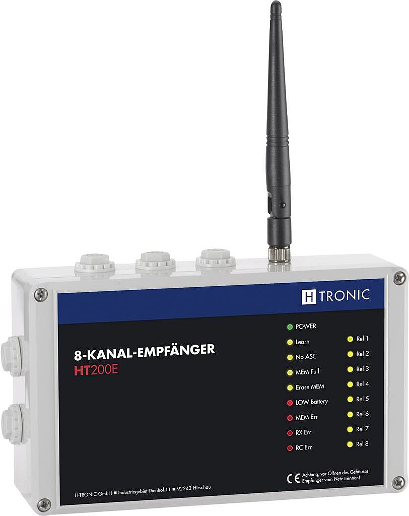 H Tronic 1618250 Funkempfänger 8 Kanal Frequenz 868.35 M Hz 869.05 M Hz 869.55 M Hz B-Ware
