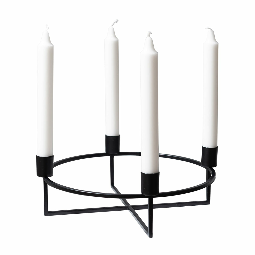 Yunic 4 Flames Kerzenständer Kerzenhalter Dekoration Schwarz Siehe Text/Foto B-Ware - 4250298799995