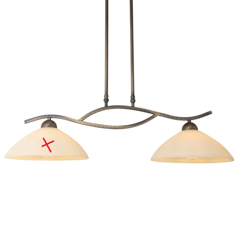 B-Ware Steinhauer Hängeleuchte Capri 6836 Br Pendelleuchte Hängelampe Siehe Text/Foto