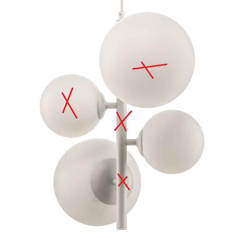 B-Ware Hängeleuchte Dione Pendelleuchte Hängelampe Deckenlampe Lampe Siehe Text/Foto