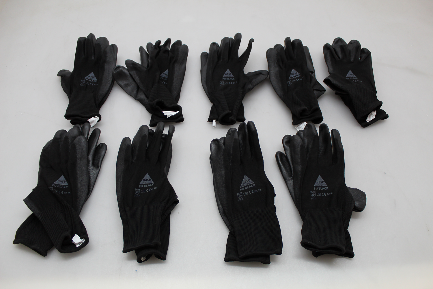 Hase Montagehandschuhe Feinstrick Handschuh Schwarz Größe 10 Kat Ii 9 Paar B-Ware - 4018949379183