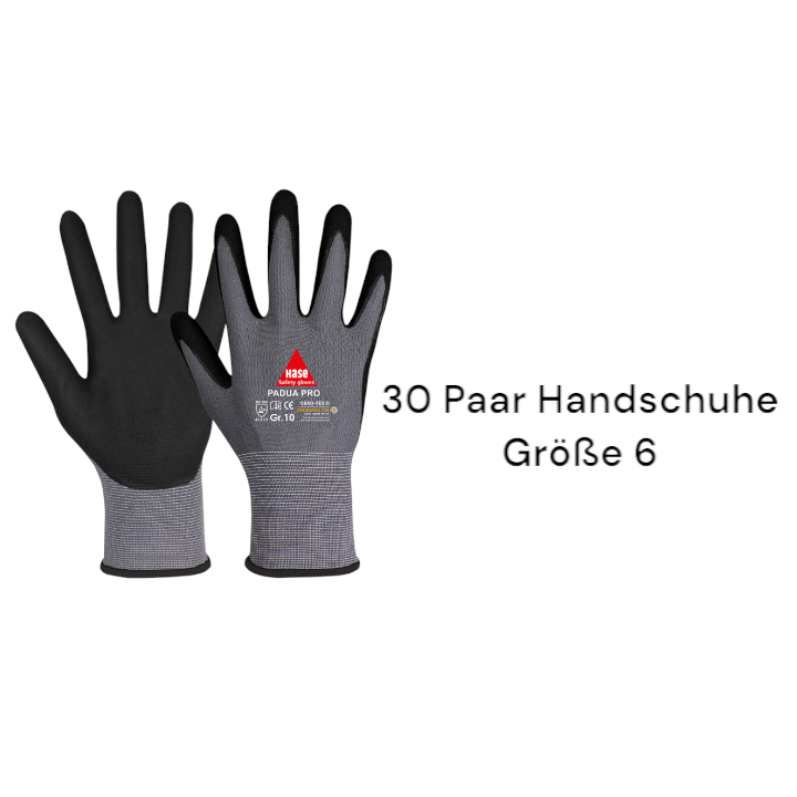 Hase Montagehandschuh Arbeitshandschuh Nylonfeinstrick Größe 6 Handschuhe B-Ware - 4018949508613