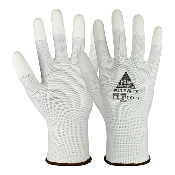 Hase Montagehandschuh Arbeitshandschuh Handschuh Pu Tip White Polyester Größe 10 B-Ware - 4018949509511