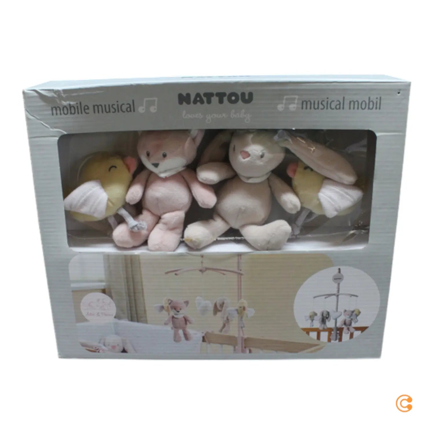 Nattou Jollymex Spielwaren Mobile Mit Spieluhr Babyspielzeug Kinderspielzeug B-Ware - 5414673485210