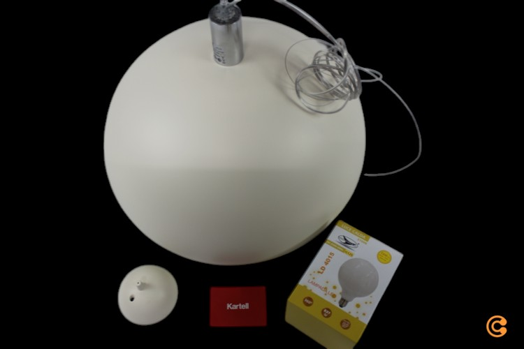 Kartell Fl/Y Pendelleuchte Hängeleuchte Deckenlampe Lampe Kuppel Siehe Text/F320 B-Ware